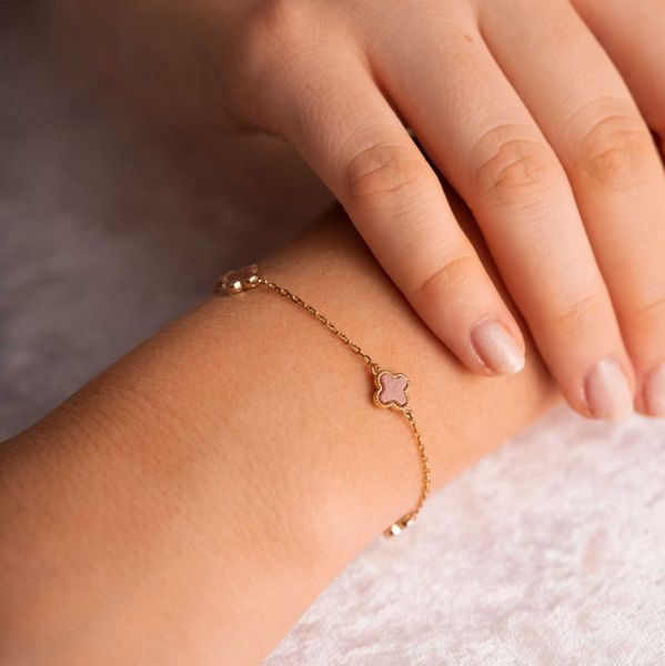 KLØVER ARMBÅND ROSA 992037
