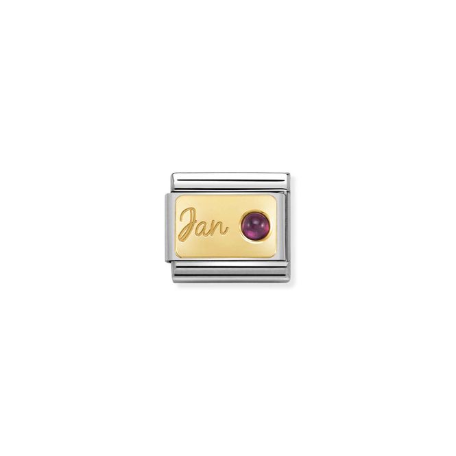 Hovedbilde NOMINATION Classic MONTH STONE in steel, stones and 18k ...