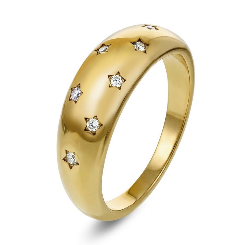 Starlight ring i forgylt stål 29208
