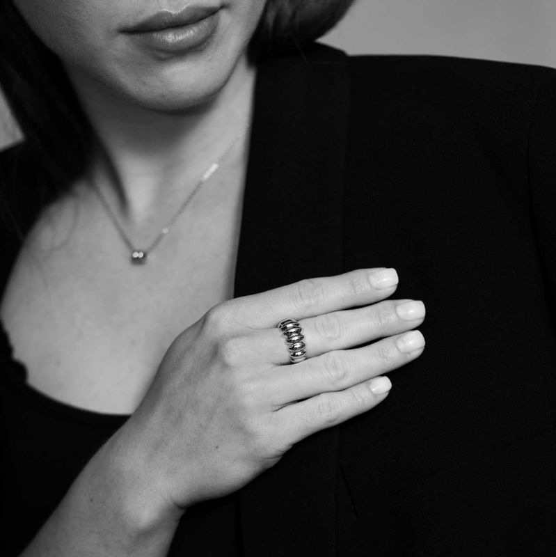 Belt ring i sølv 