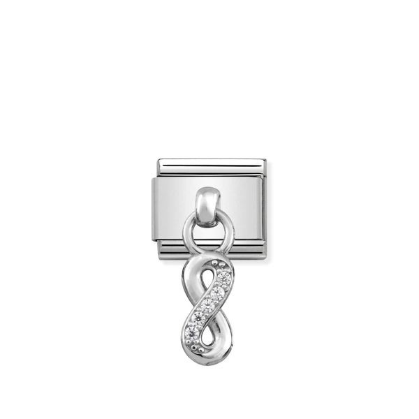 NOMINATION CHARMS evighetstegn med glitter 331800/10